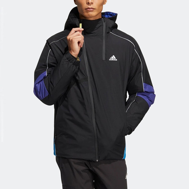adidas adidas Outdoor Sports Hooded Down Jacket 'Royal Blue' HC0279 outlook