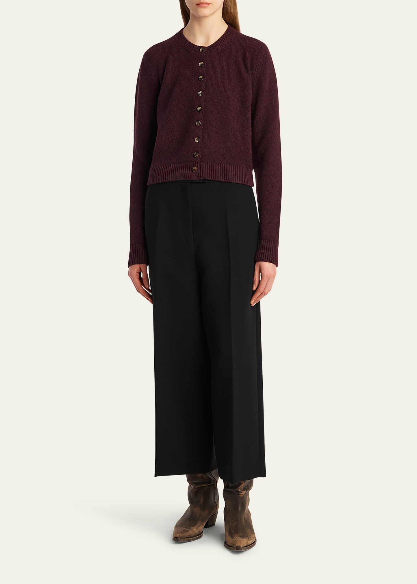 Everheart Cashmere Crewneck Cardigan - 2