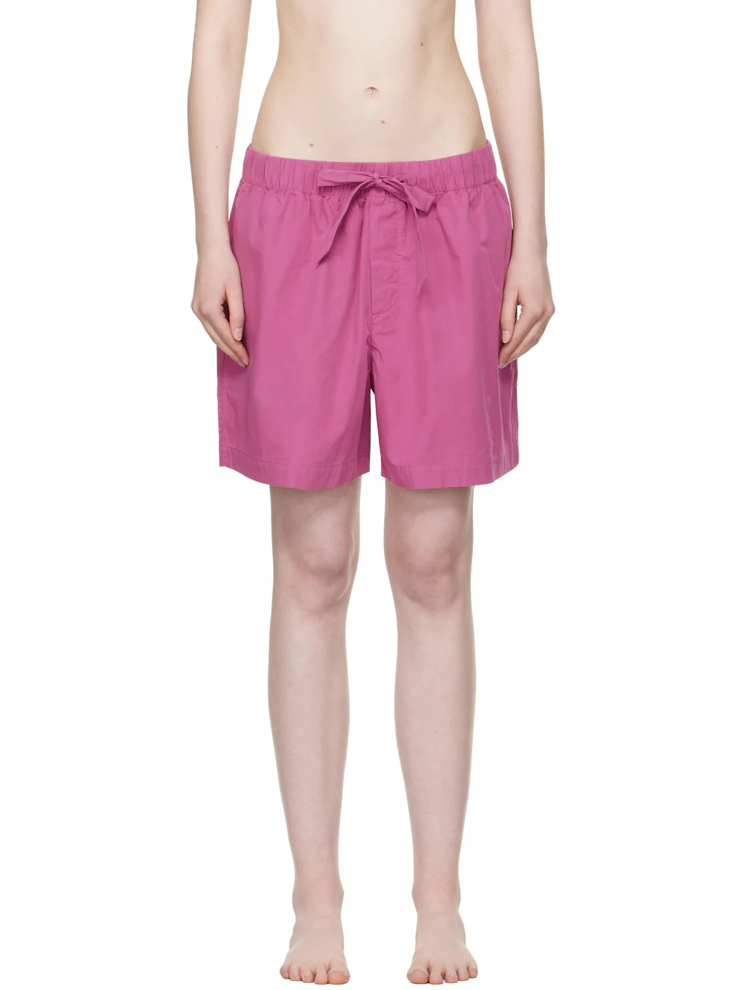 Purple Poplin Pyjama Shorts - 1