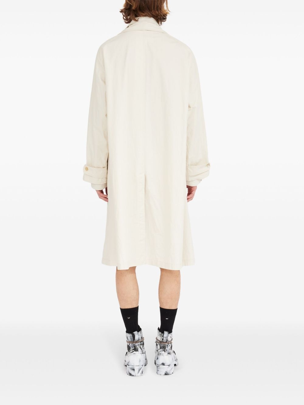 layered trench coat - 4