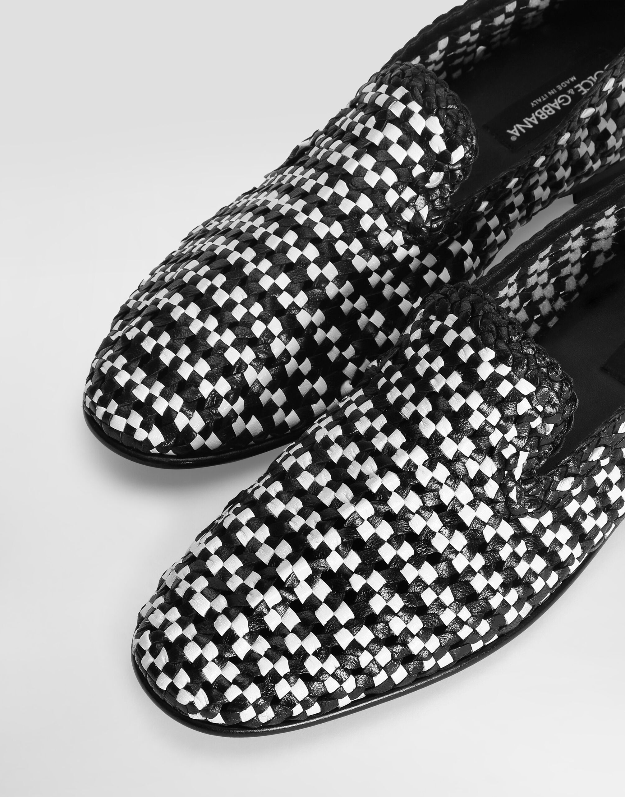 Woven leather slippers - 4