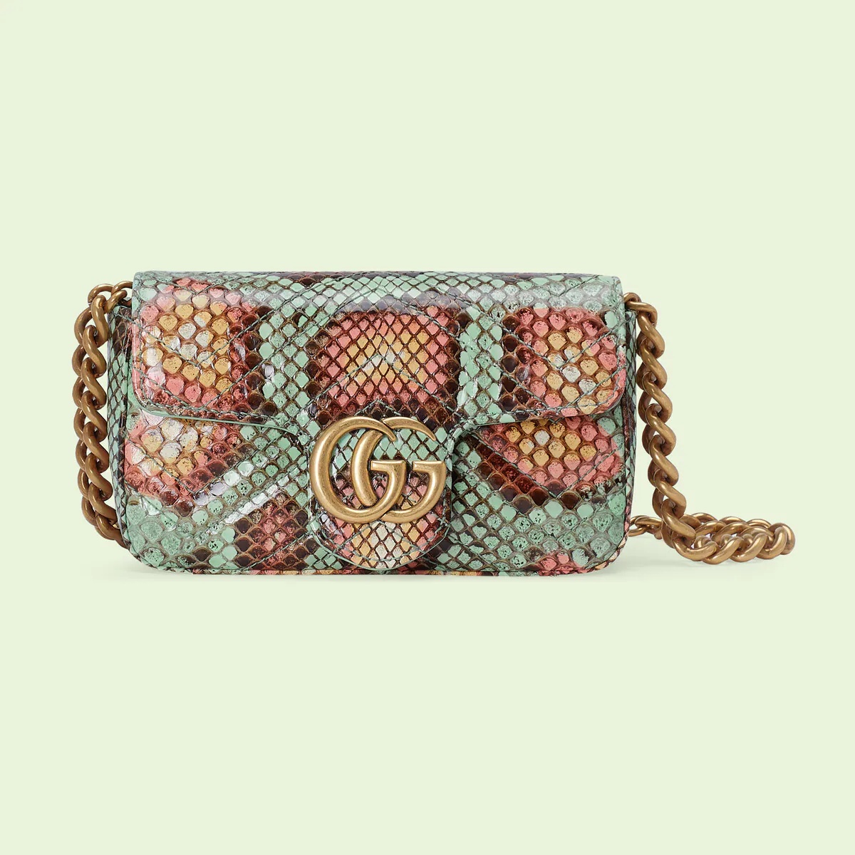 GG Marmont python belt bag - 1