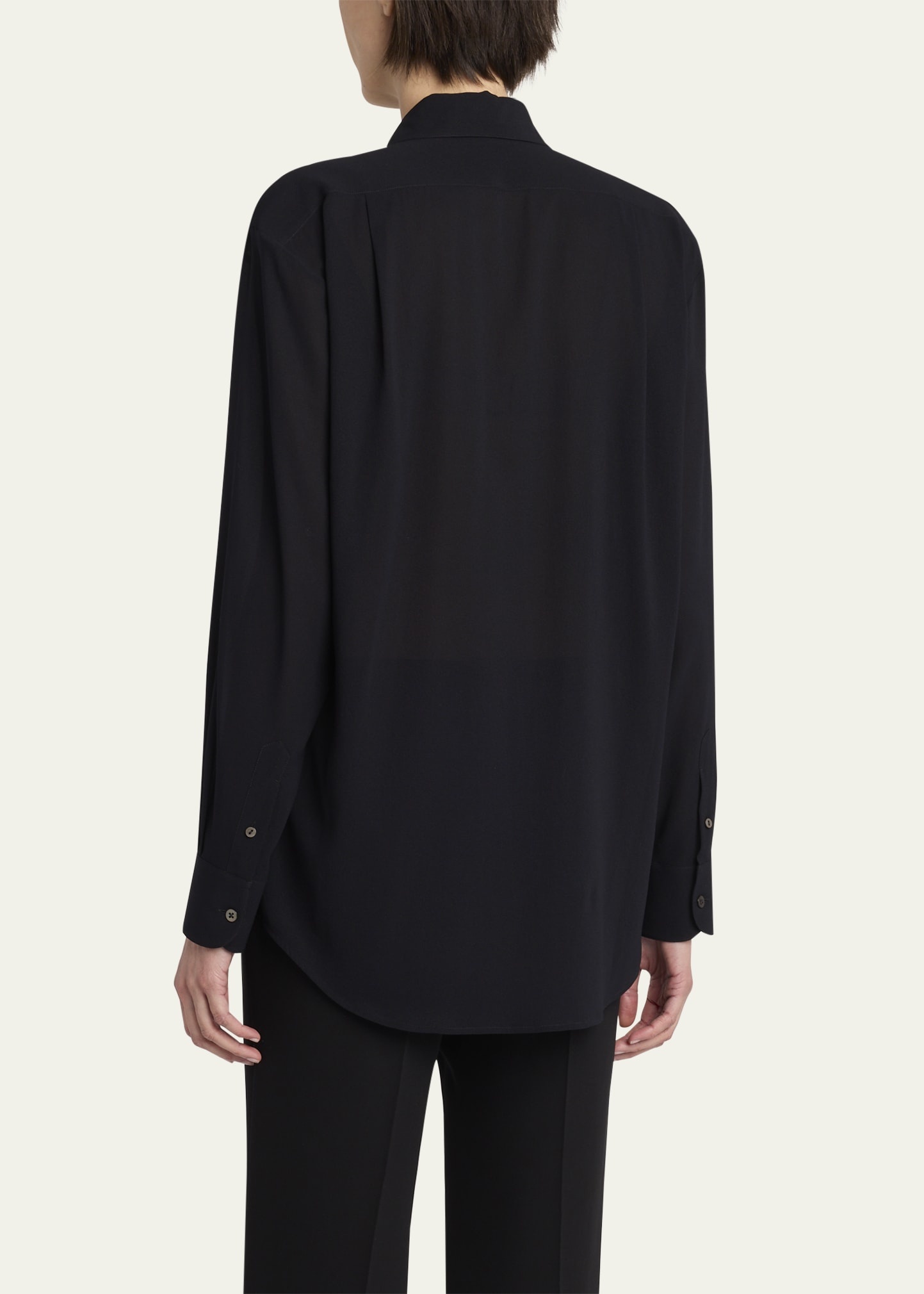 Elia Button Down Silk Blouse - 3