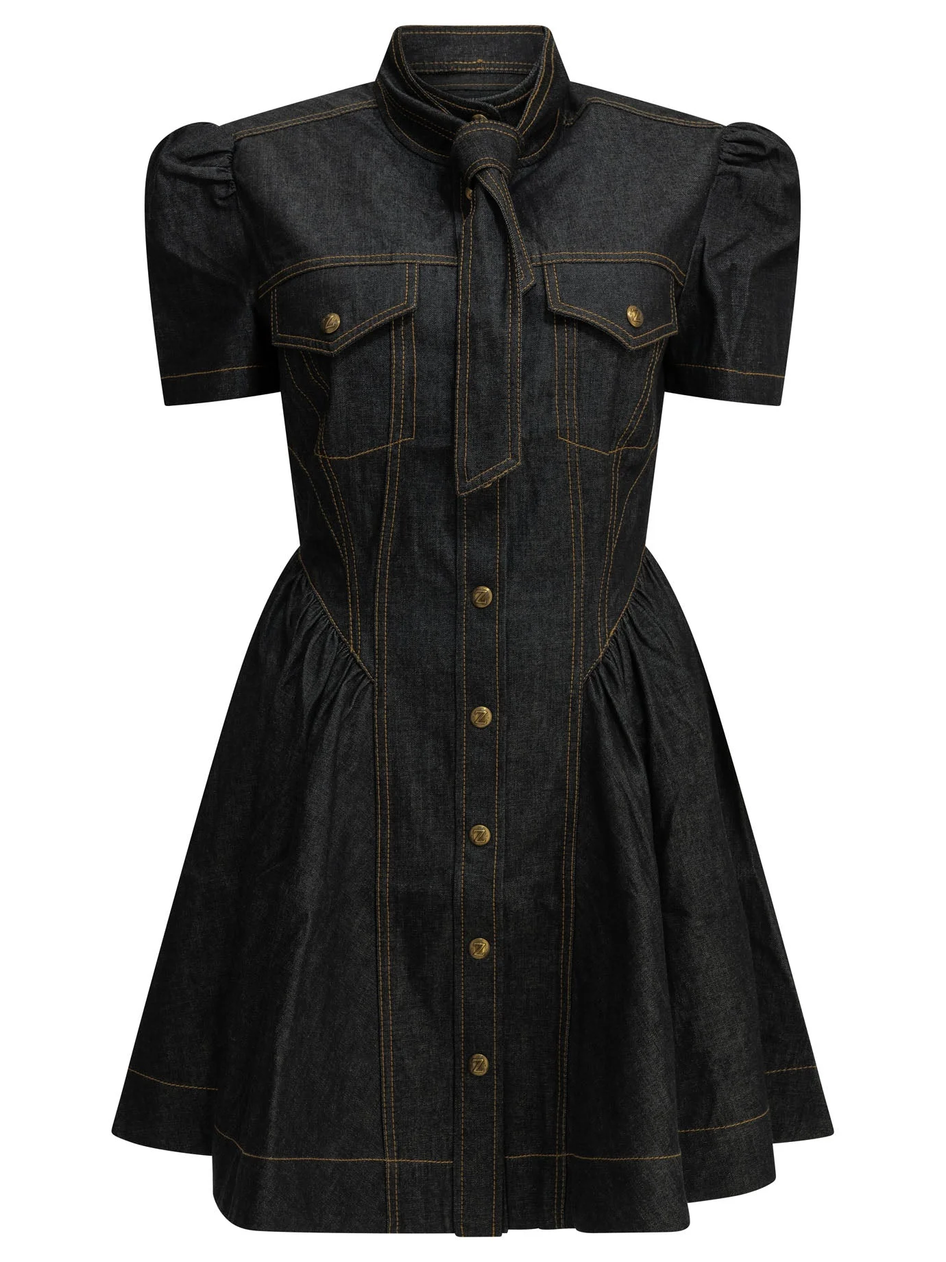Zimmermann Short Denim Dress Blue Women - 1