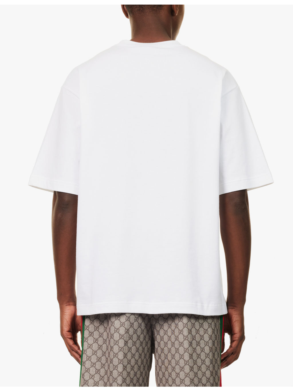 Brand-print regular-fit cotton-jersey T-shirt - 4