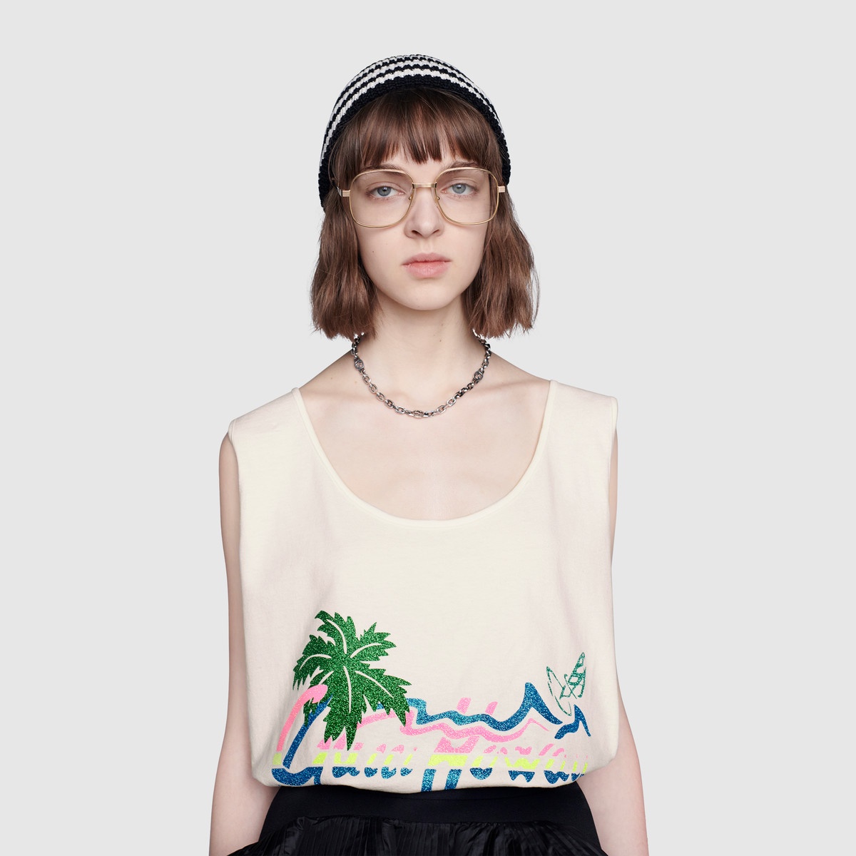 "Gucci Hawaii" print tank top - 5