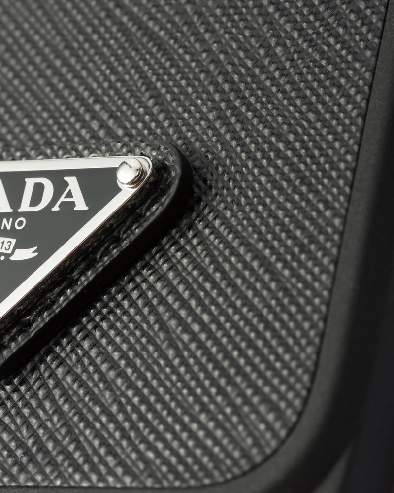 Prada Saffiano leather cover for iPhone 15 Pro outlook