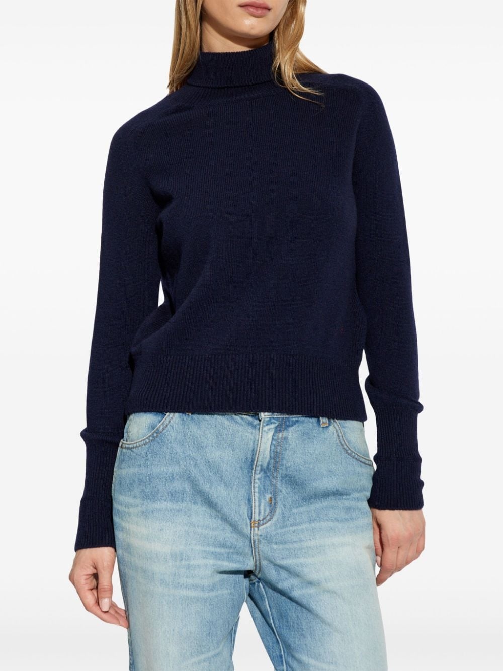 roll-neck wool jumper - 3