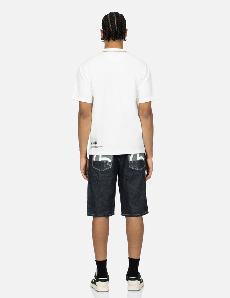 PATCHWORK RELAX FIT DENIM SHORTS 5