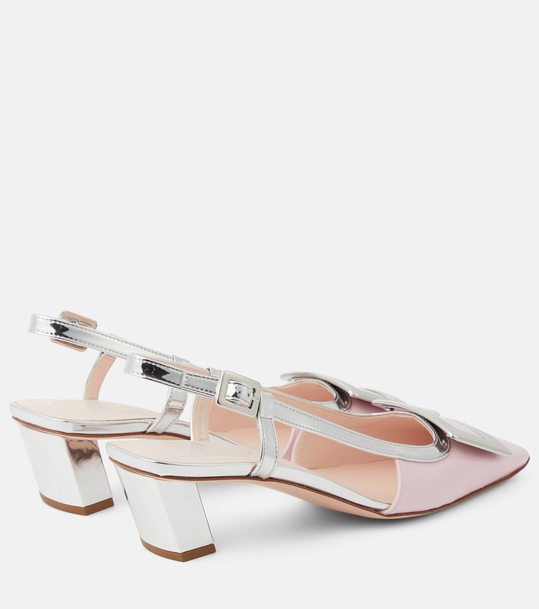 Belle Vivier patent leather slingback pumps - 3