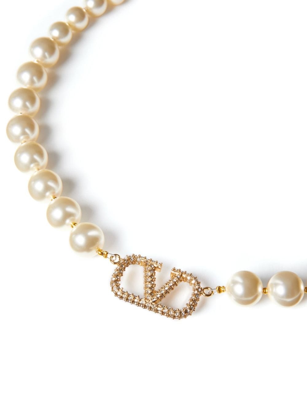 VLogo Signature pearl necklace - 2