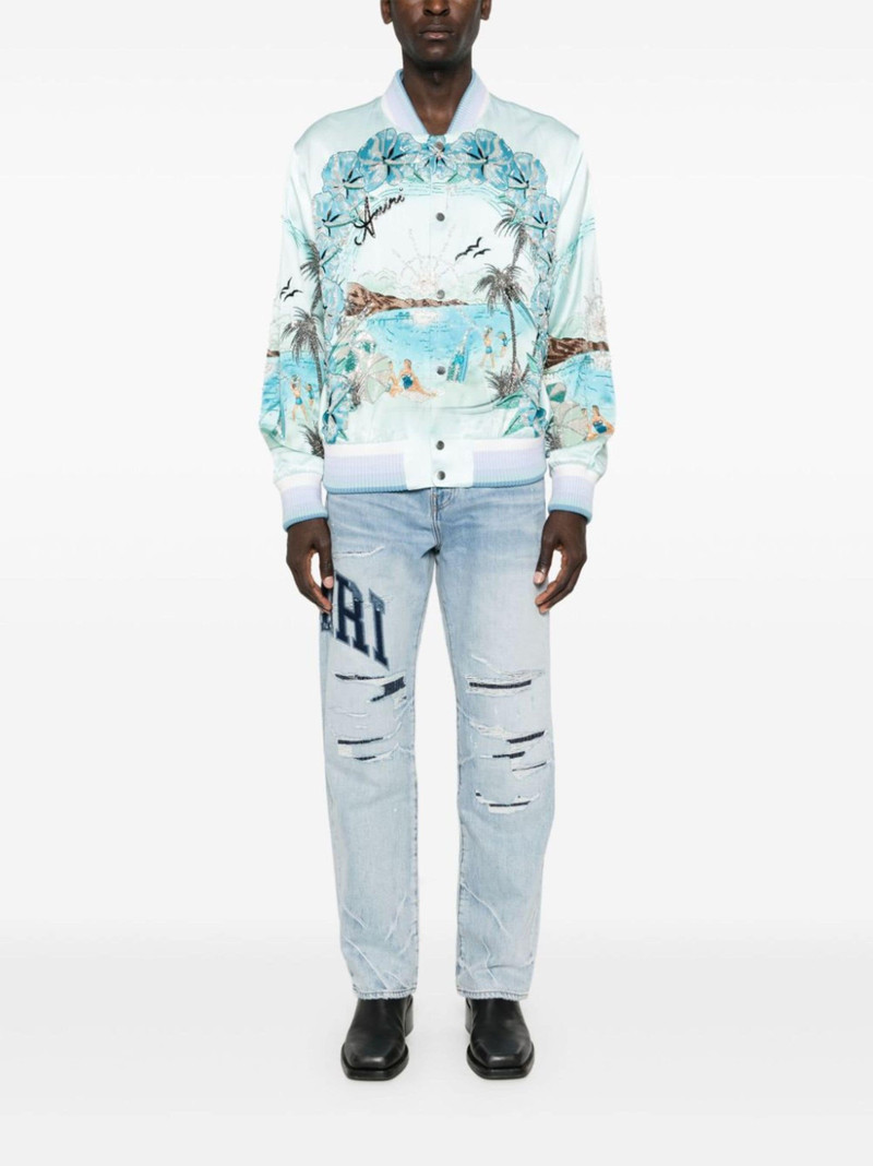 AMIRI Paradise beaded bomber jacket outlook