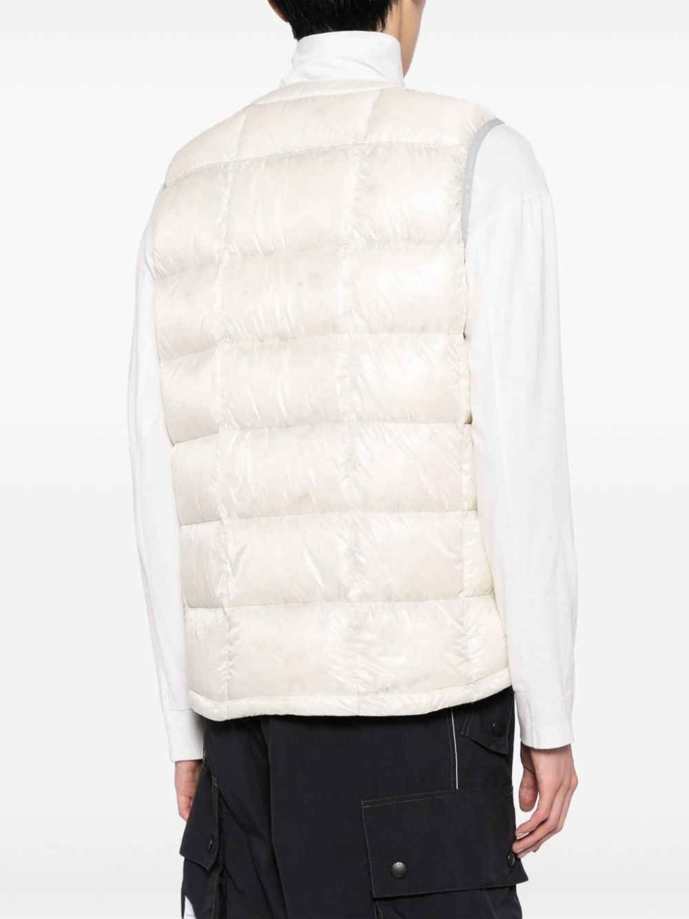 diamond-quilted padded gilet - 4