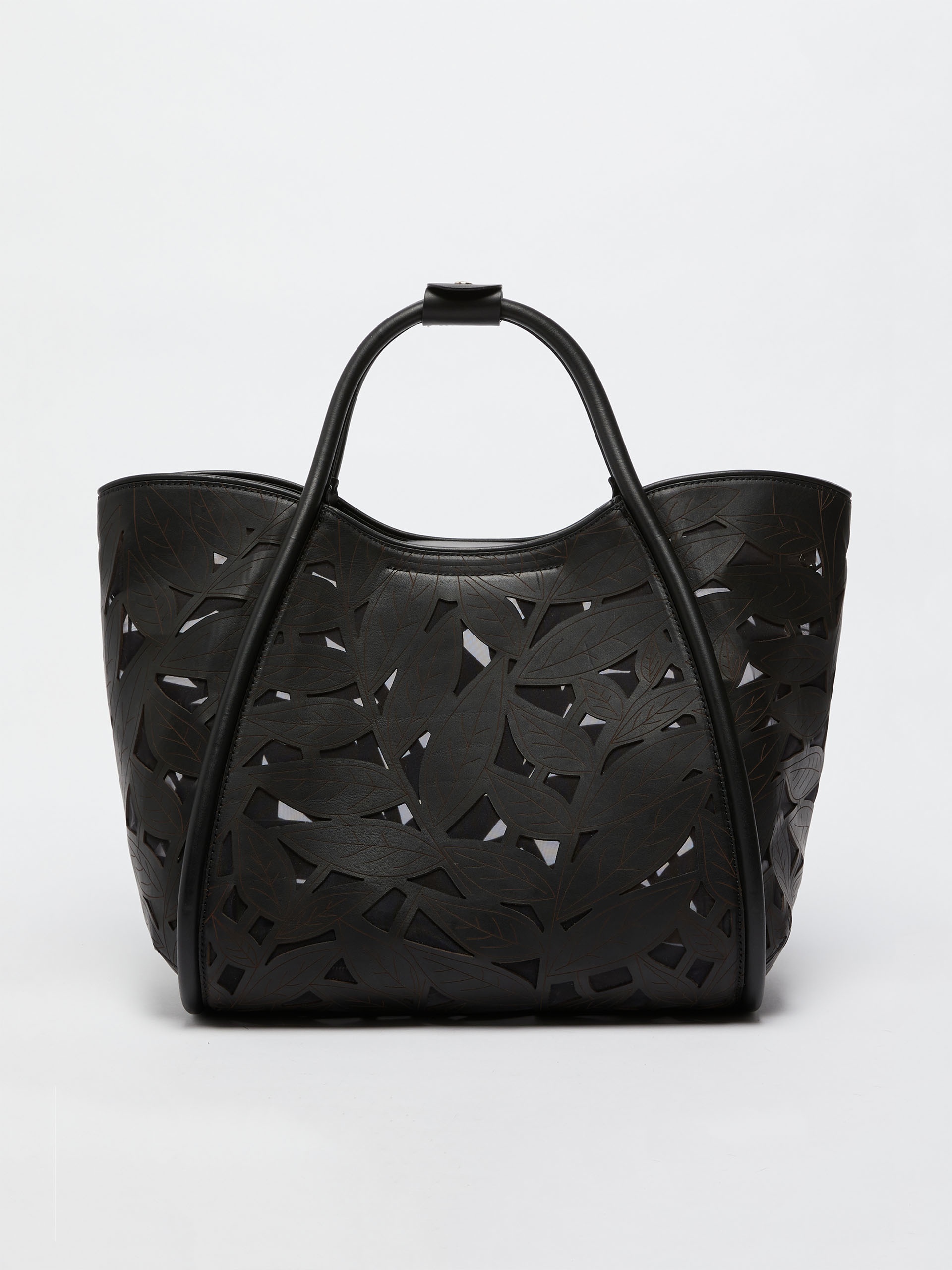 Max Mara MARINELEAF Marine tote bag in carved leather