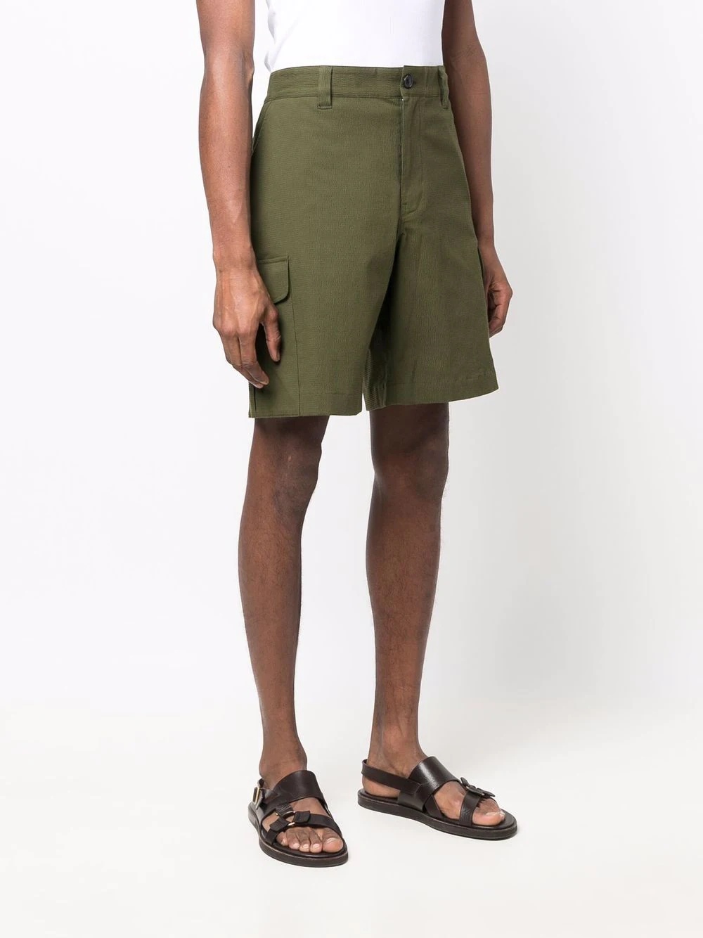 mid-waist cargo shorts - 3