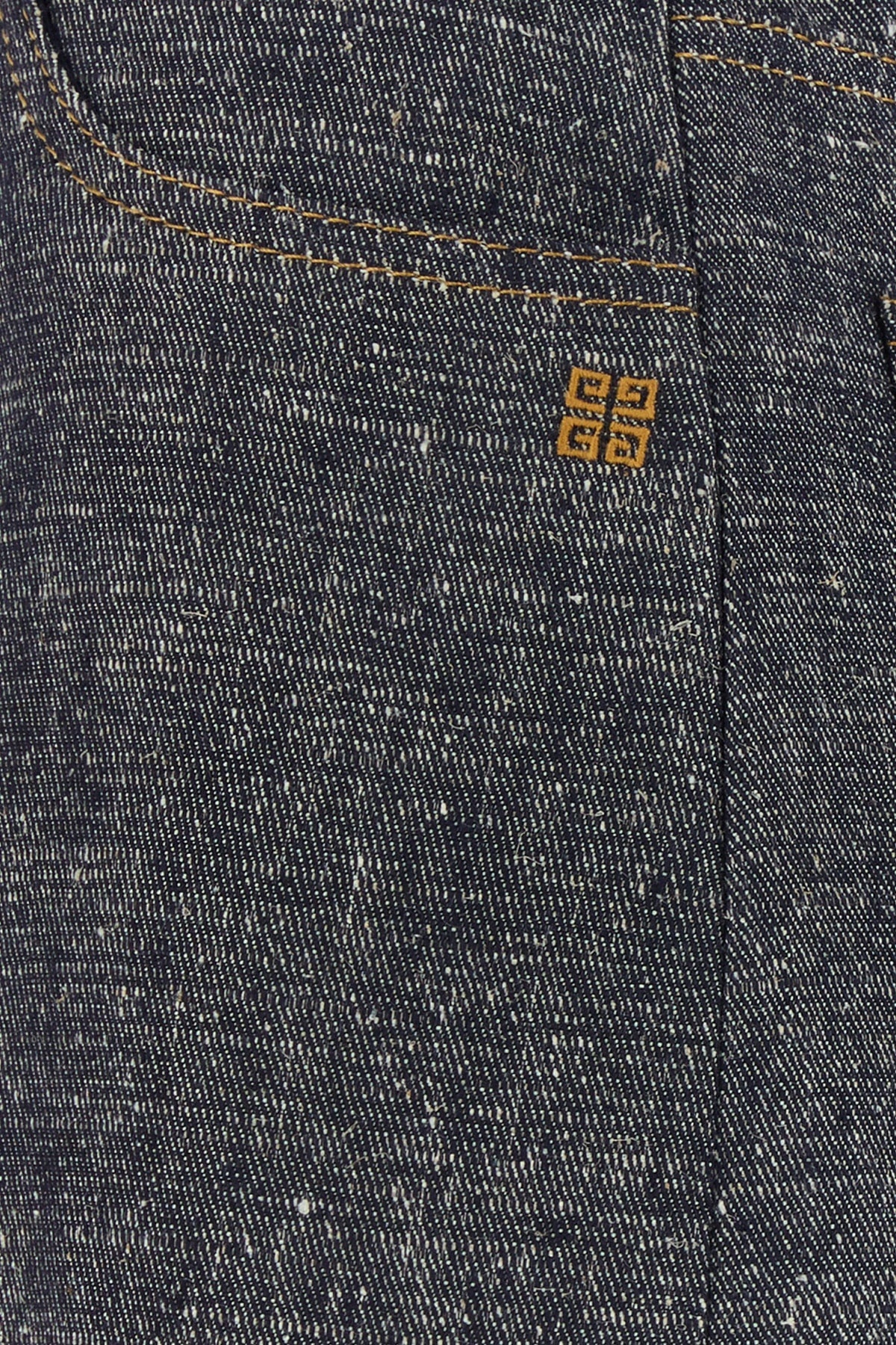 Givenchy Women Denim Blue Linen Blend Palazzo Pant - 3