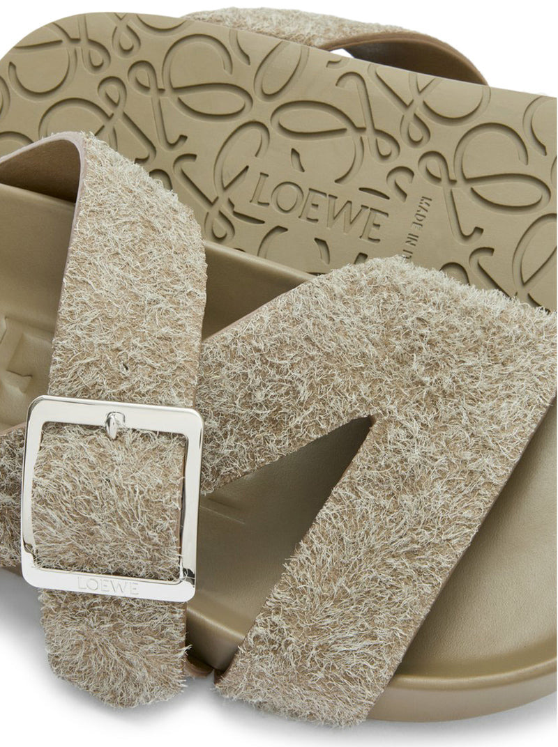 Loewe X Paula`S Ibiza Men Ease Buckle Clogs In Brushed Suede - 5