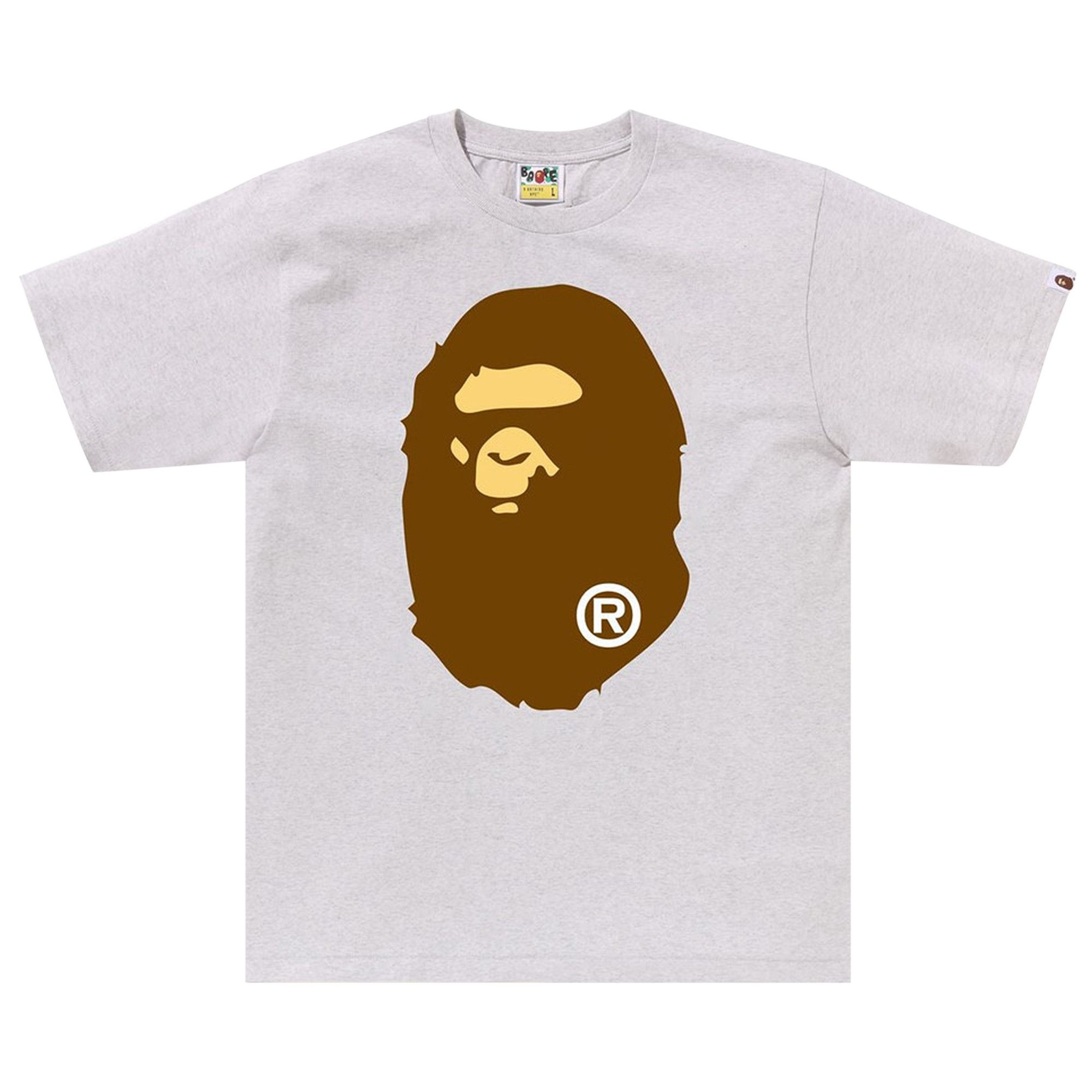 BAPE Big Ape Head Tee 'Grey' - 1