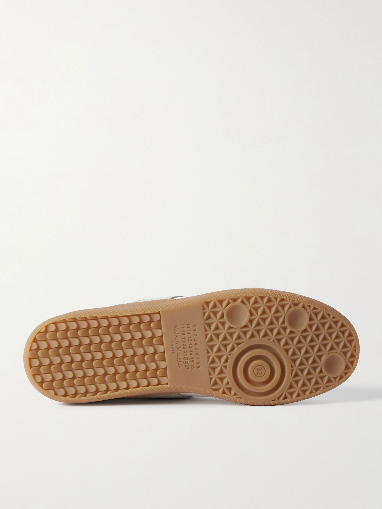 Replica Leather and Suede Sneakers White - 6