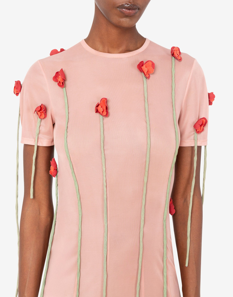 Moschino LIGHTWEIGHT JERSEY DRESS WITH FLOWERS outlook