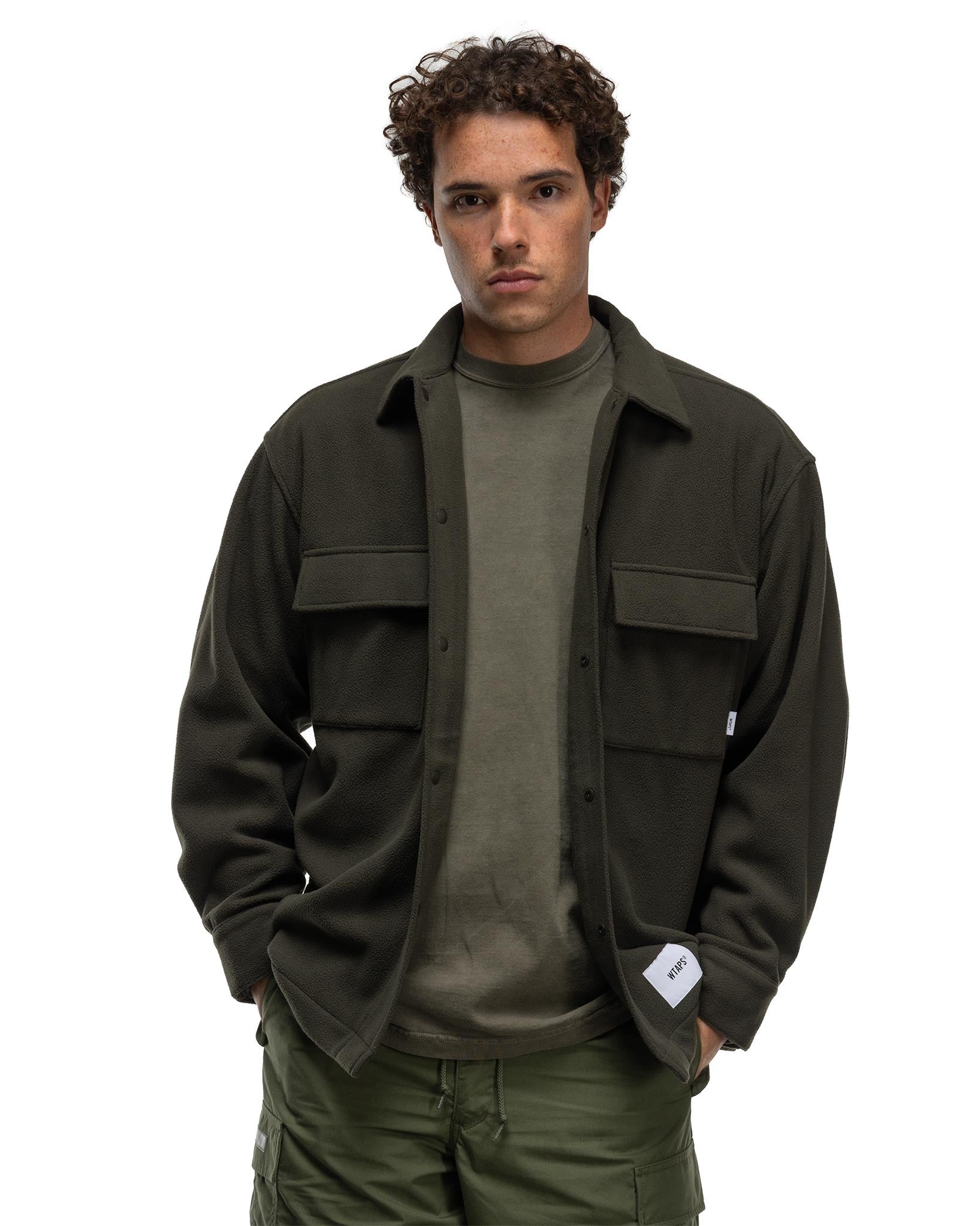 WTAPS CBW 01 / LS / Cotton. Satin. ID 'Olive Drab' | likelihood | REVERSIBLE