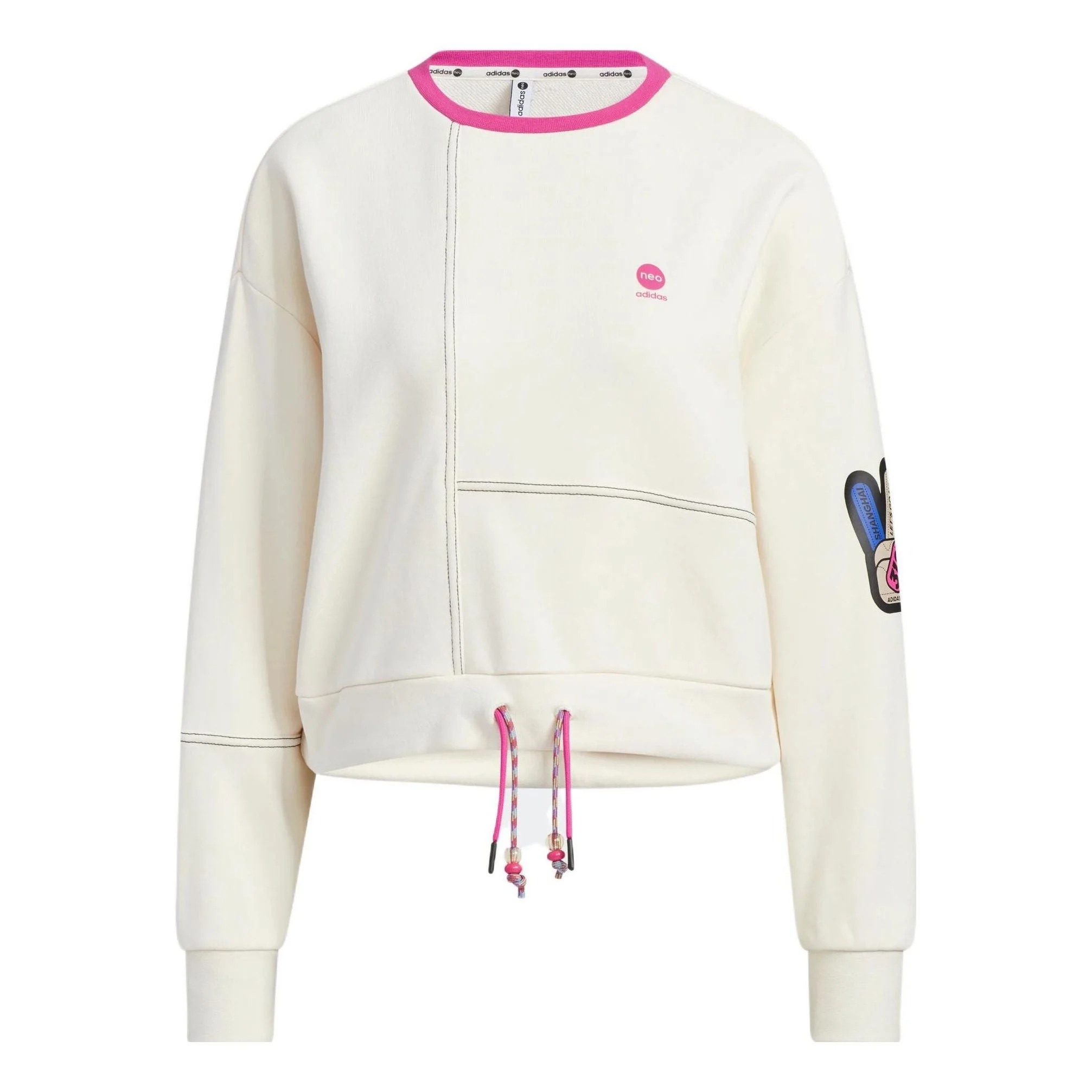 (WMNS) adidas Neo Cesp Sweatshirts 'White' IA6899 - 1