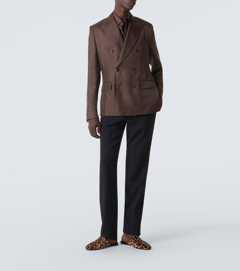 Dolce & Gabbana Leopard-print calf hair mules outlook