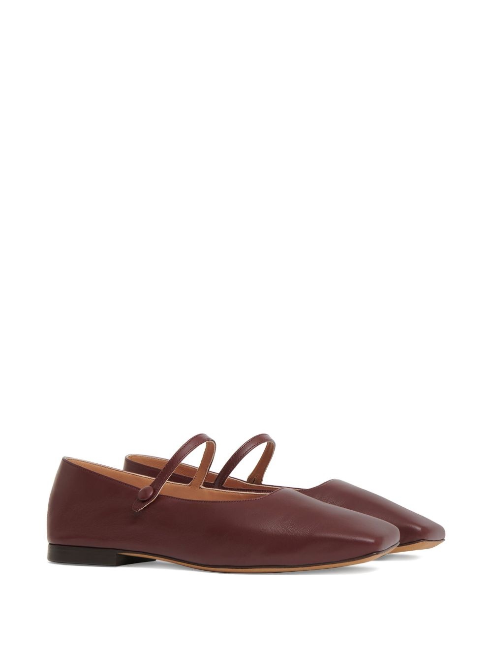 square-toe ballerina shoes - 2