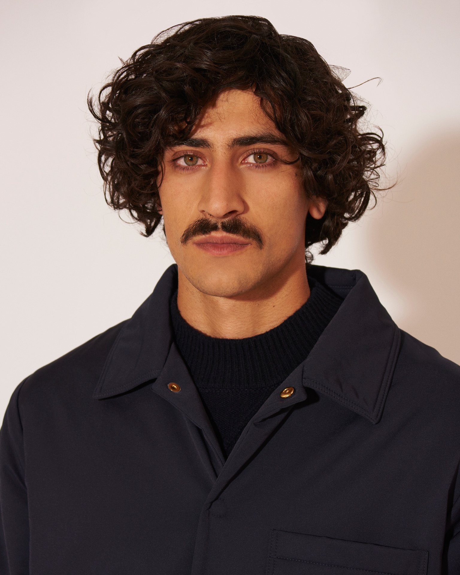 KASEN - Tech-twill box fit jacket - Navy - 5