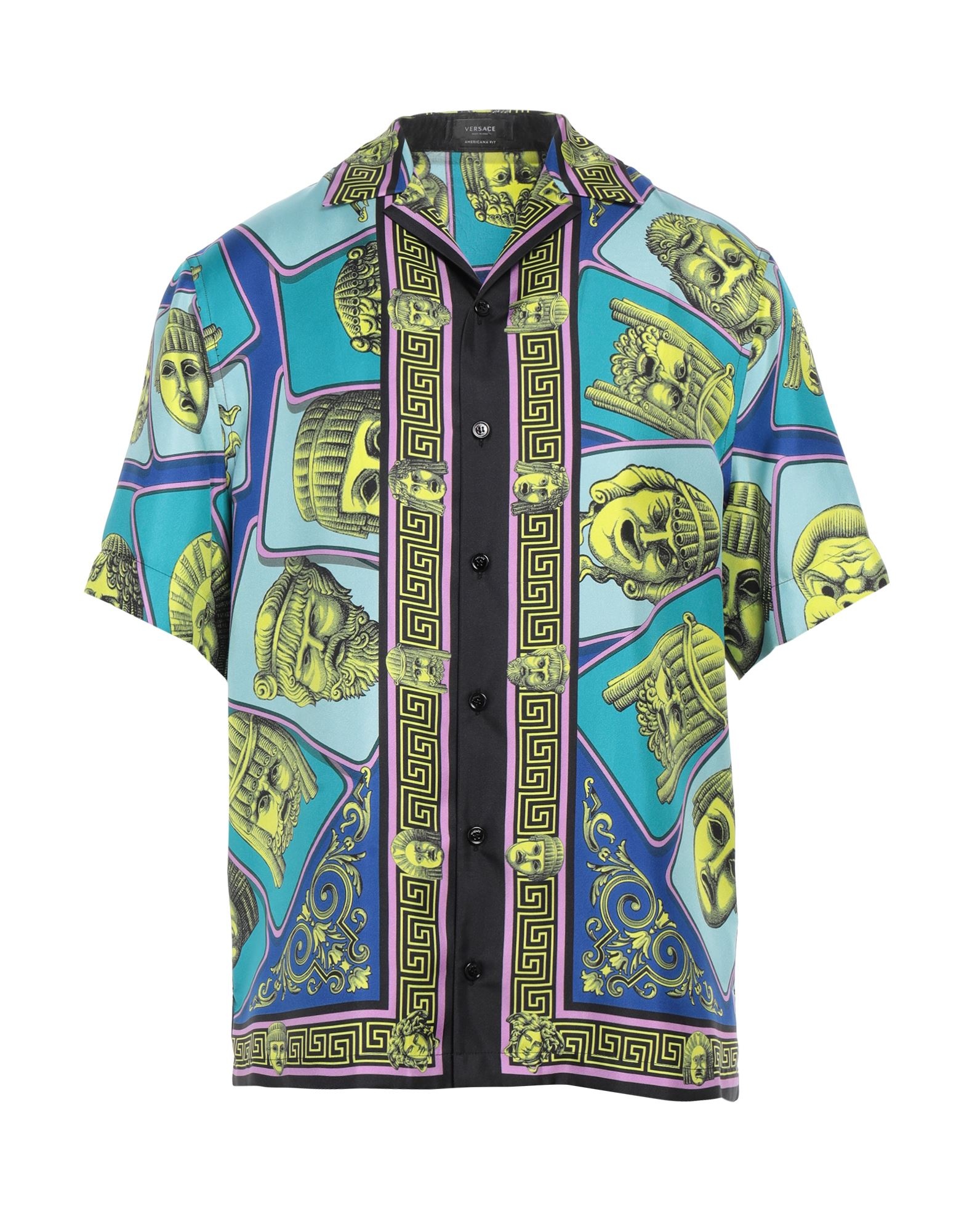 Sky blue Men's Patterned Shirt - 1