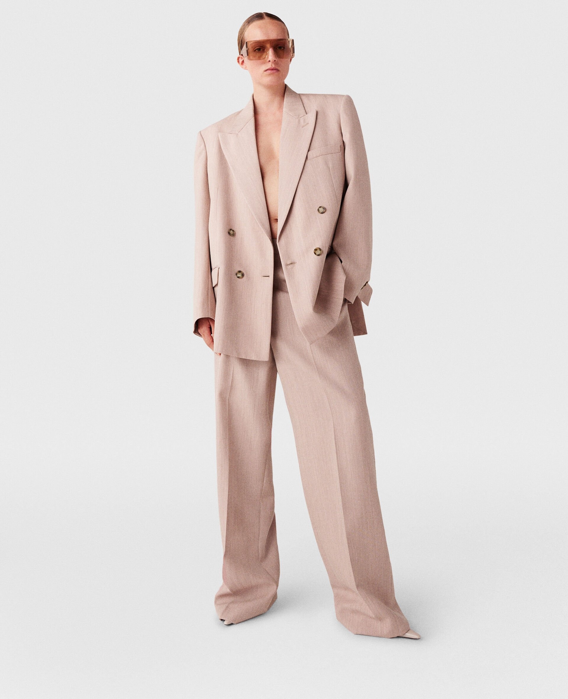 Pleated Low-Rise Pants - 2