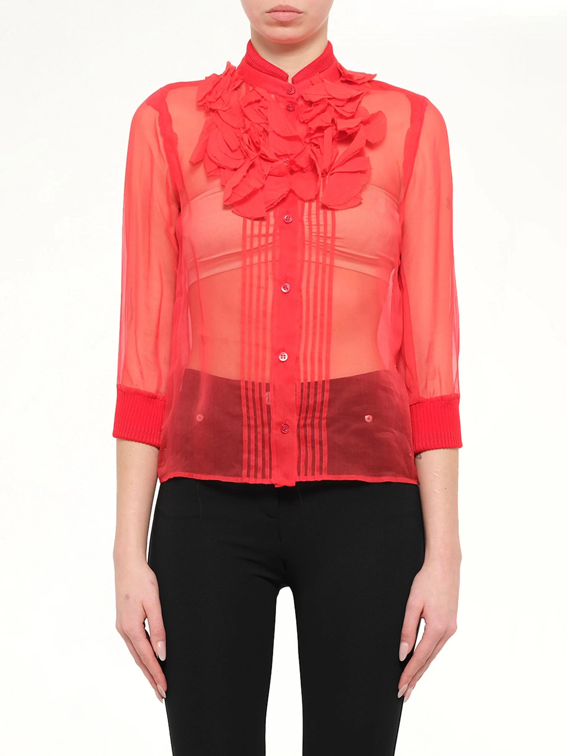 Podium Blouse in Red - 1