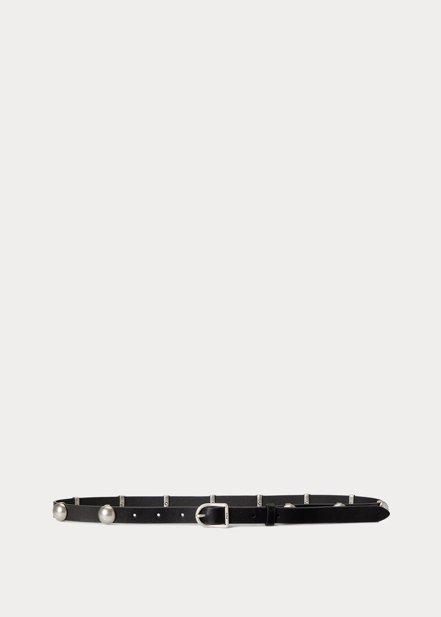 Dome-Studded Leather Belt - 1