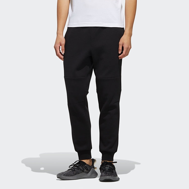 adidas AI PNT Space Casual Sports Knit Long Pants Black FJ0237 - 3