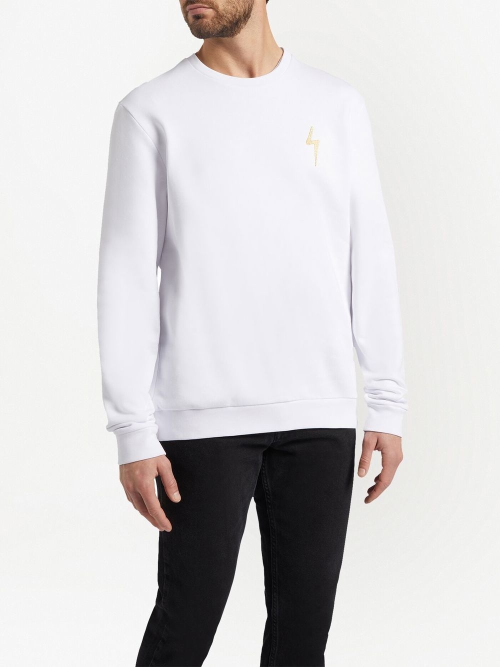 logo cotton sweatshirt - 3