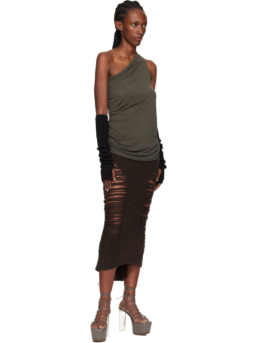 Black Concordians Rasato Knit Arm Warmers - 3