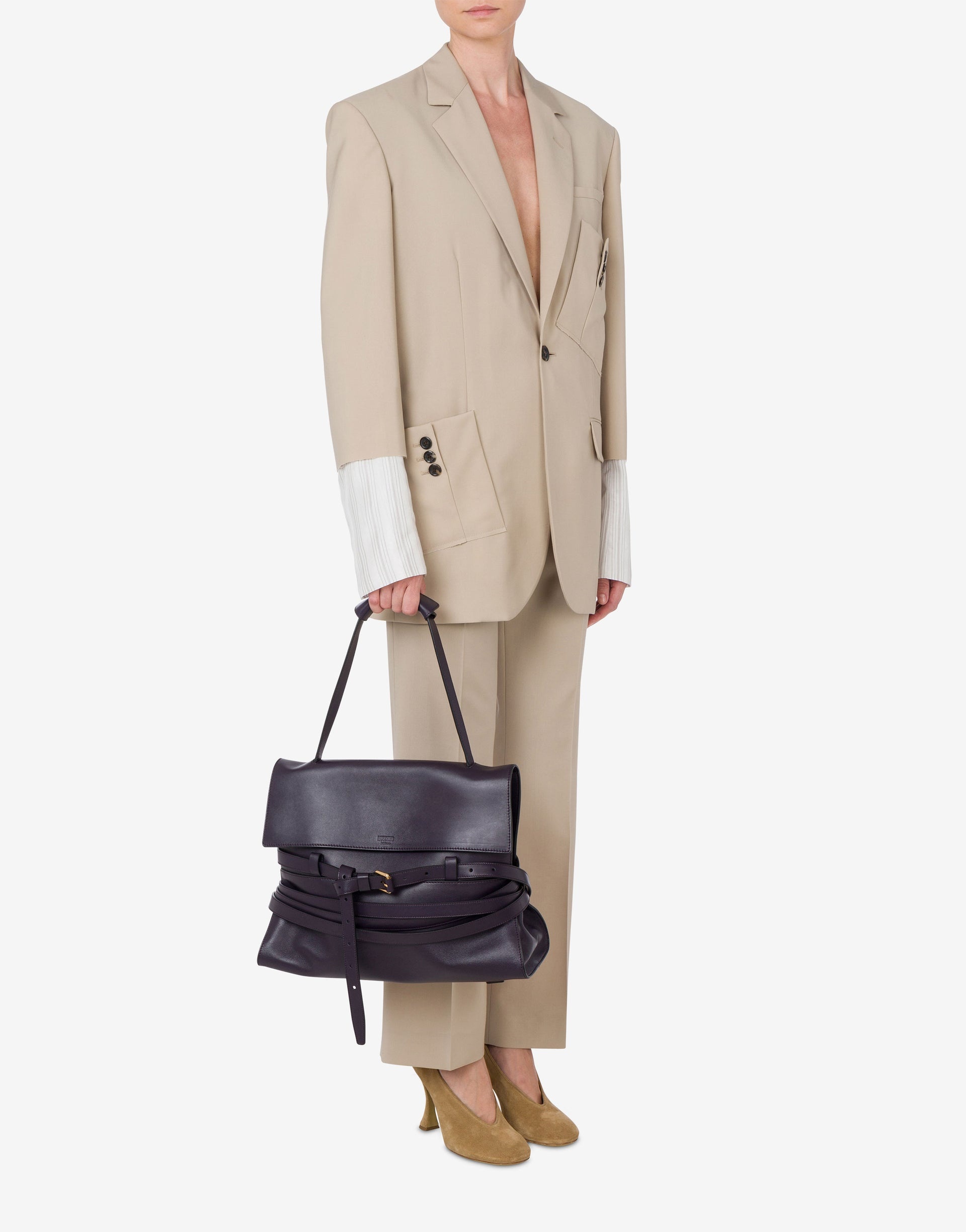 MEDIUM MOSCHINO TIE ME BAG - 4
