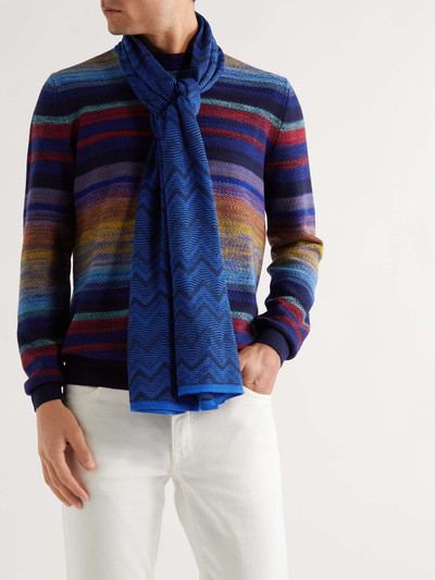 Missoni Crochet-Knit Wool-Blend Scarf outlook