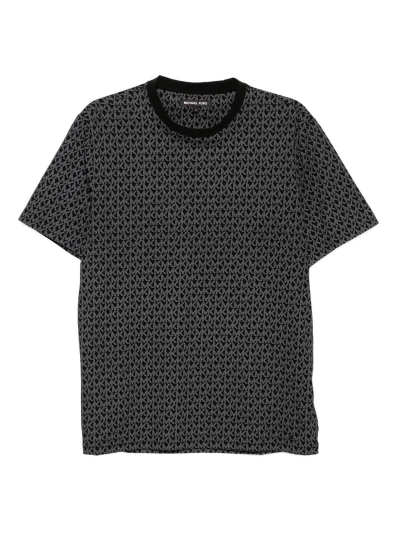 monogram-print cotton T-shirt 1