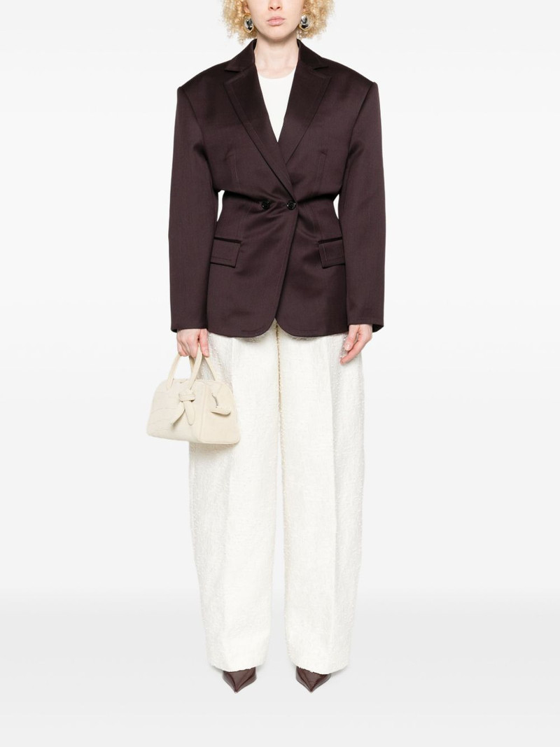 MAGDA BUTRYM double-breasted pinstripe-detail blazer outlook