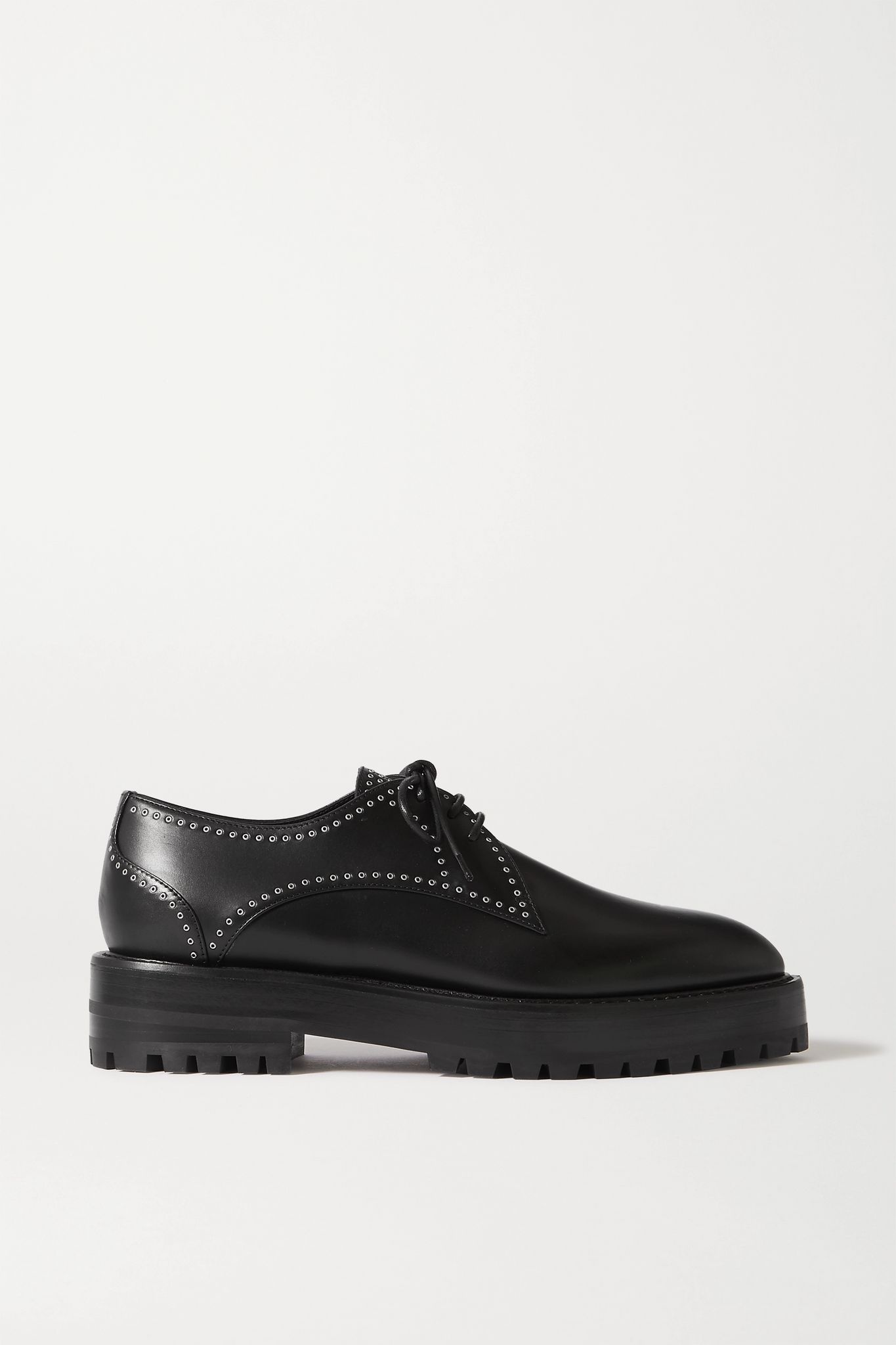 Studded leather brogues - 1