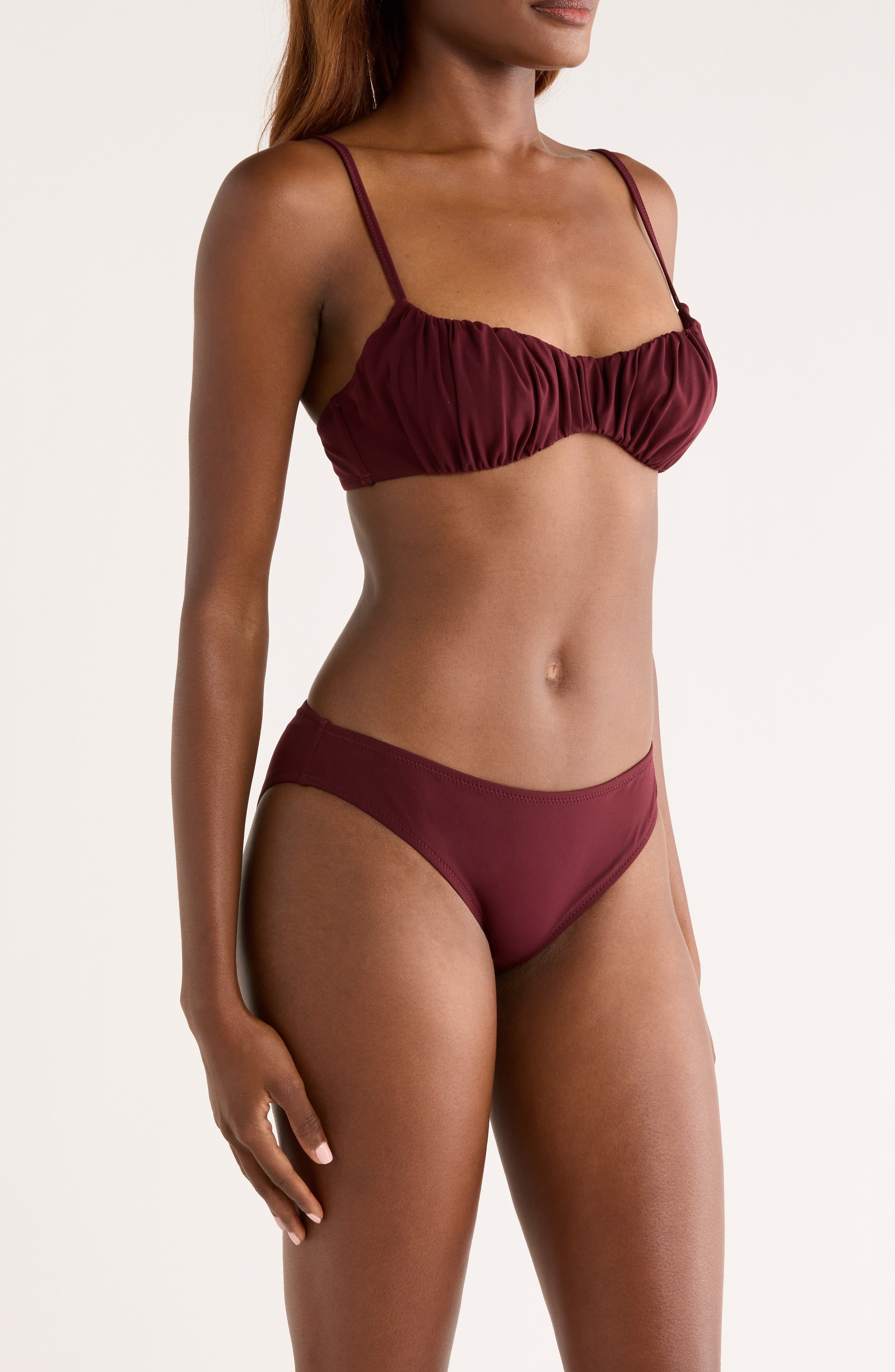 Ulla Johnson Dani Bikini Bottoms in Cassis at Nordstrom - 9