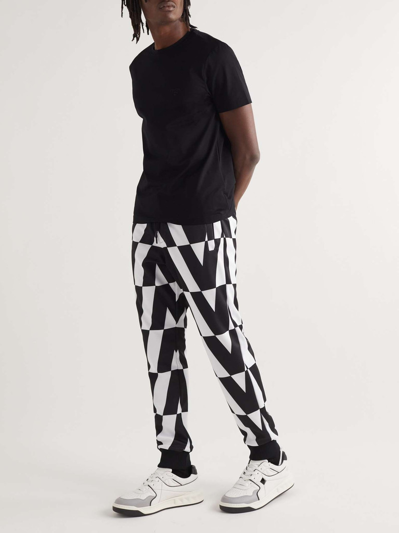 Valentino Tapered Logo-Print Jersey Sweatpants outlook