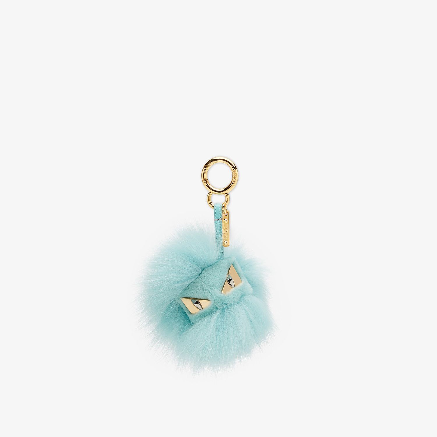 Pale blue fur charm - 1