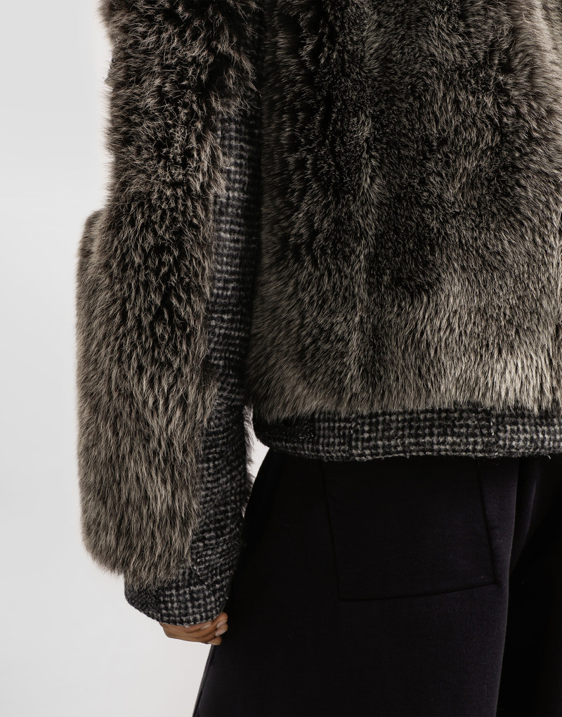 Single-breasted shearling coat 5
