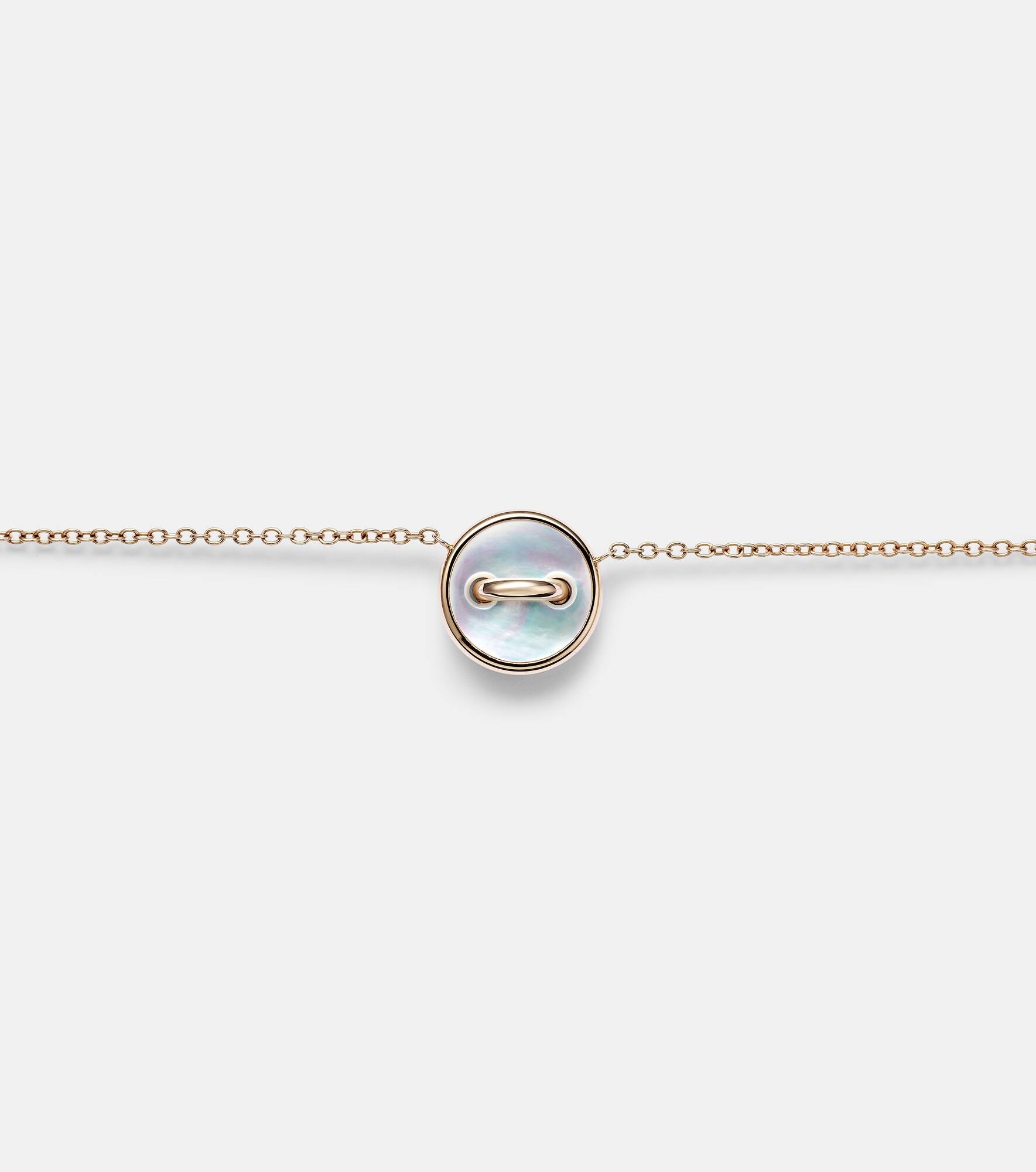Pom Pom Dot 18kt rose gold pendant necklace with gemstones - 4