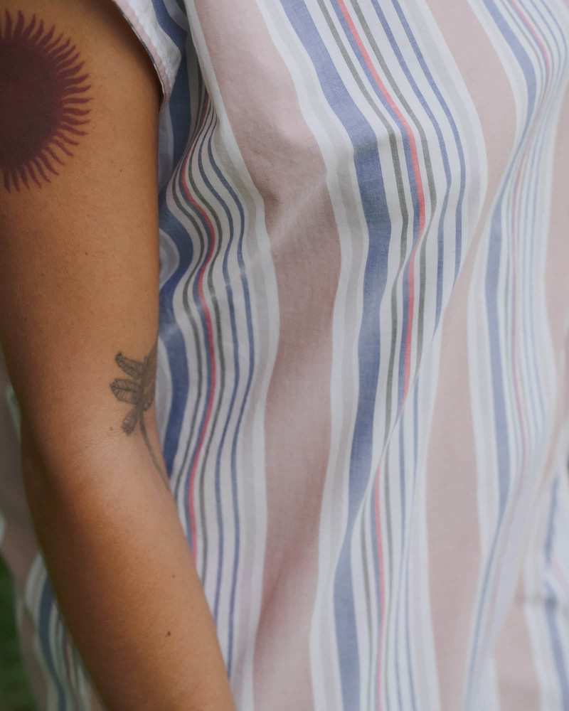 Stave Sleeveless Dress - Organic Cotton Poplin 8