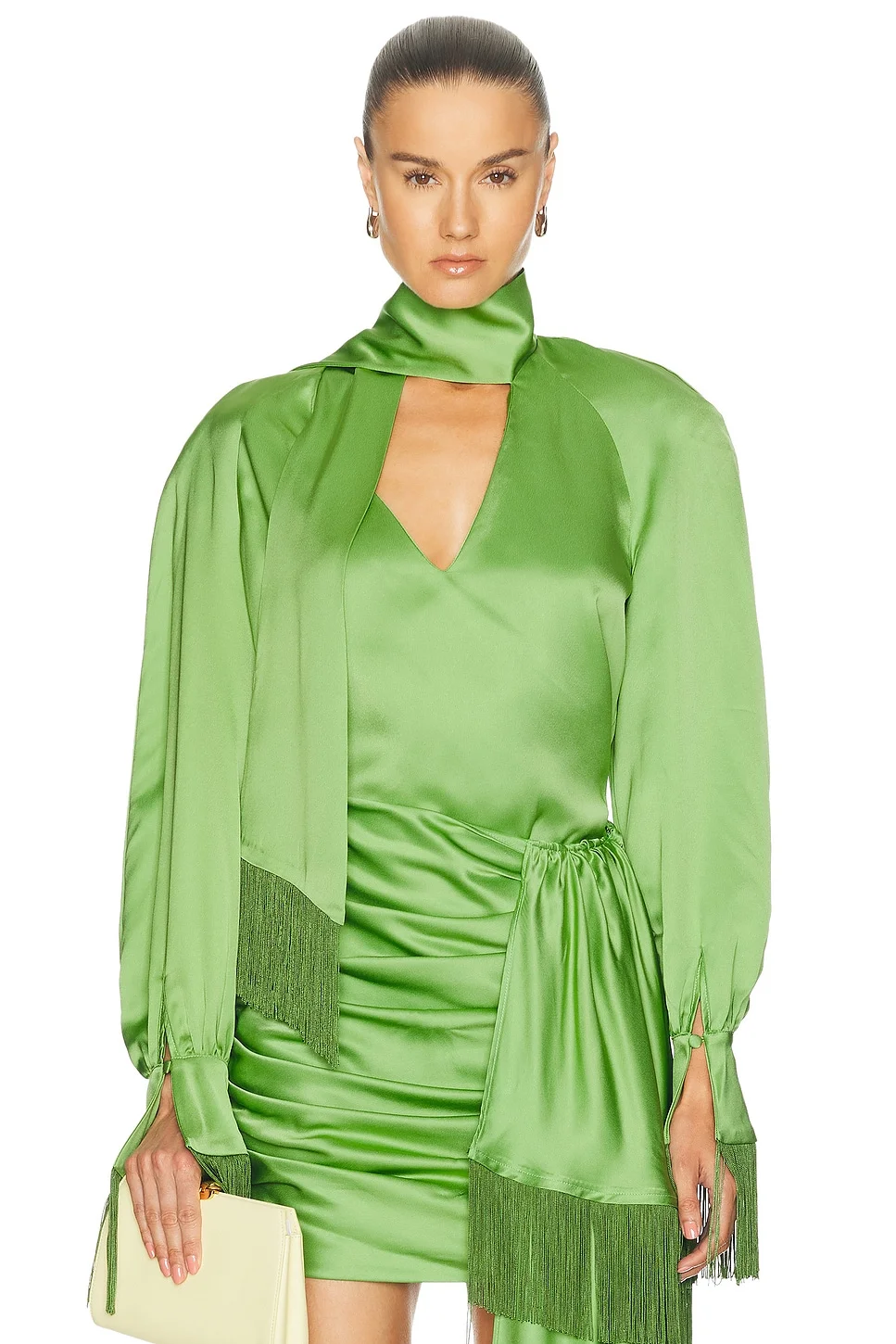 Long Sleeve Fringe Top - 1