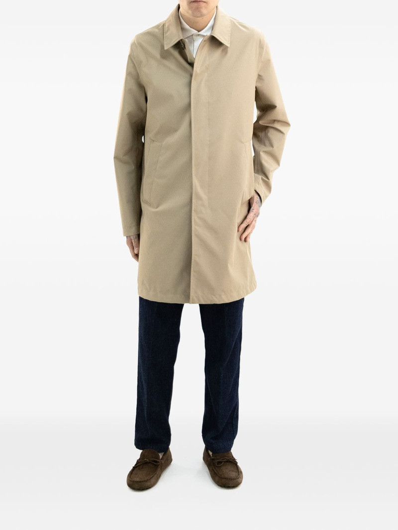 Herno buttoned raincoat outlook
