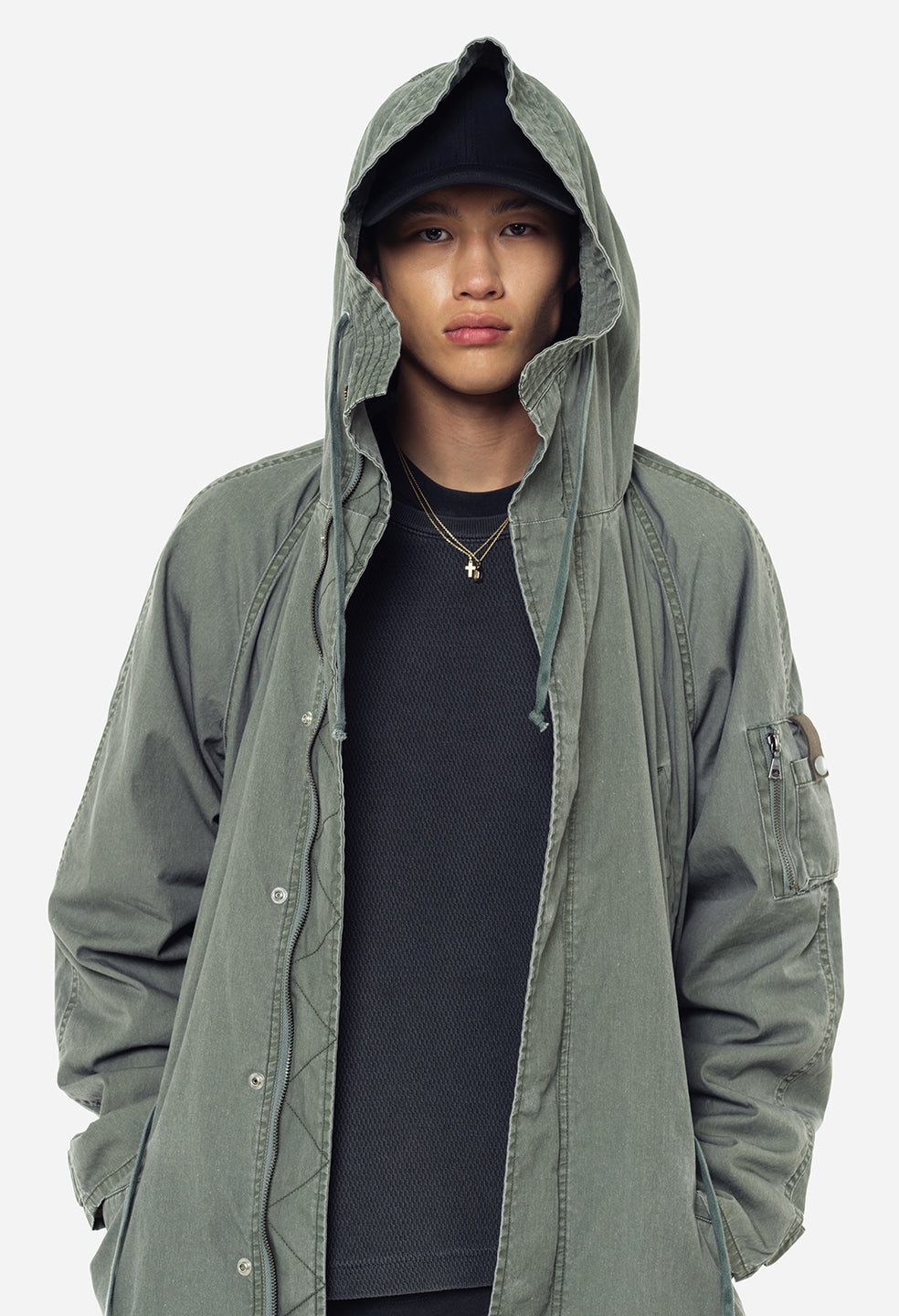 COTTON POPLIN FRAME II PARKA - 9